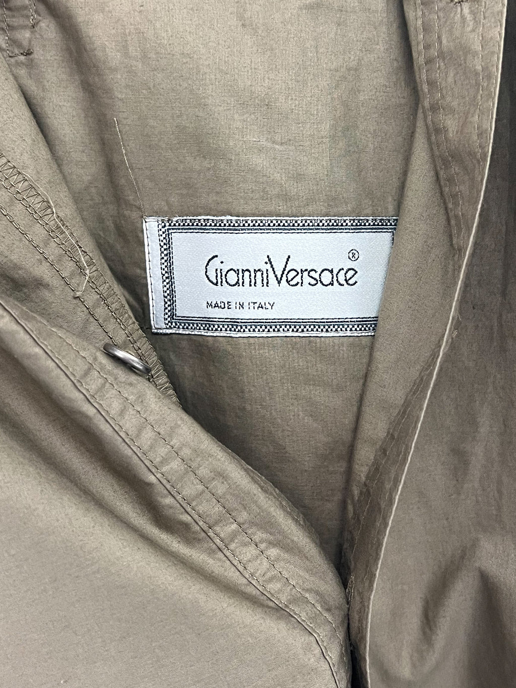 1980-90's Gianni Versace cocoon cotton long smock