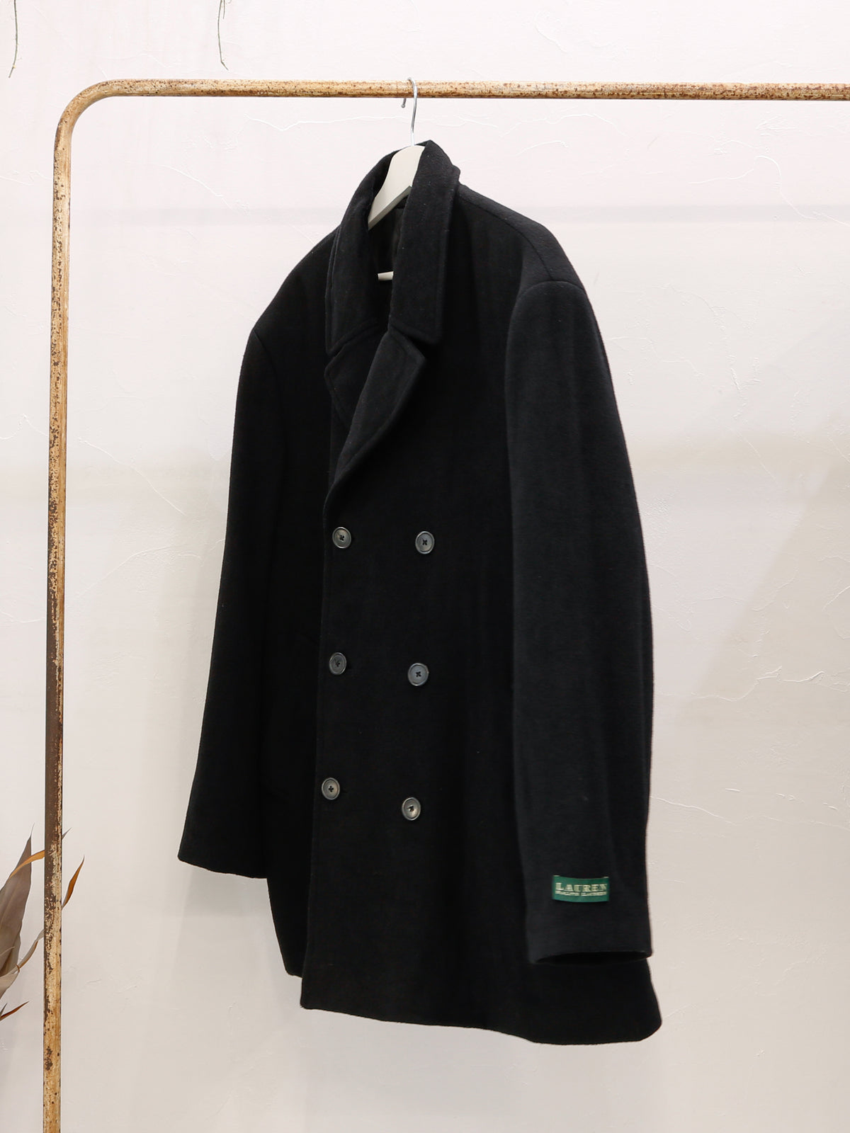 'Lauren' over size felt pea coat