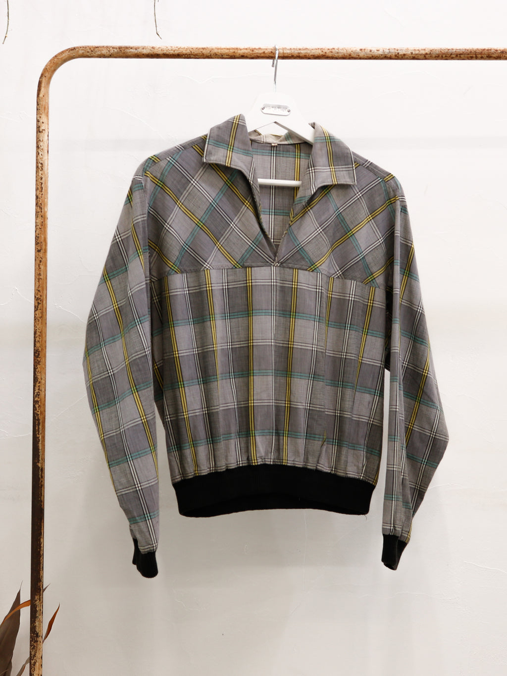 1960's Glen-check skipper shirt