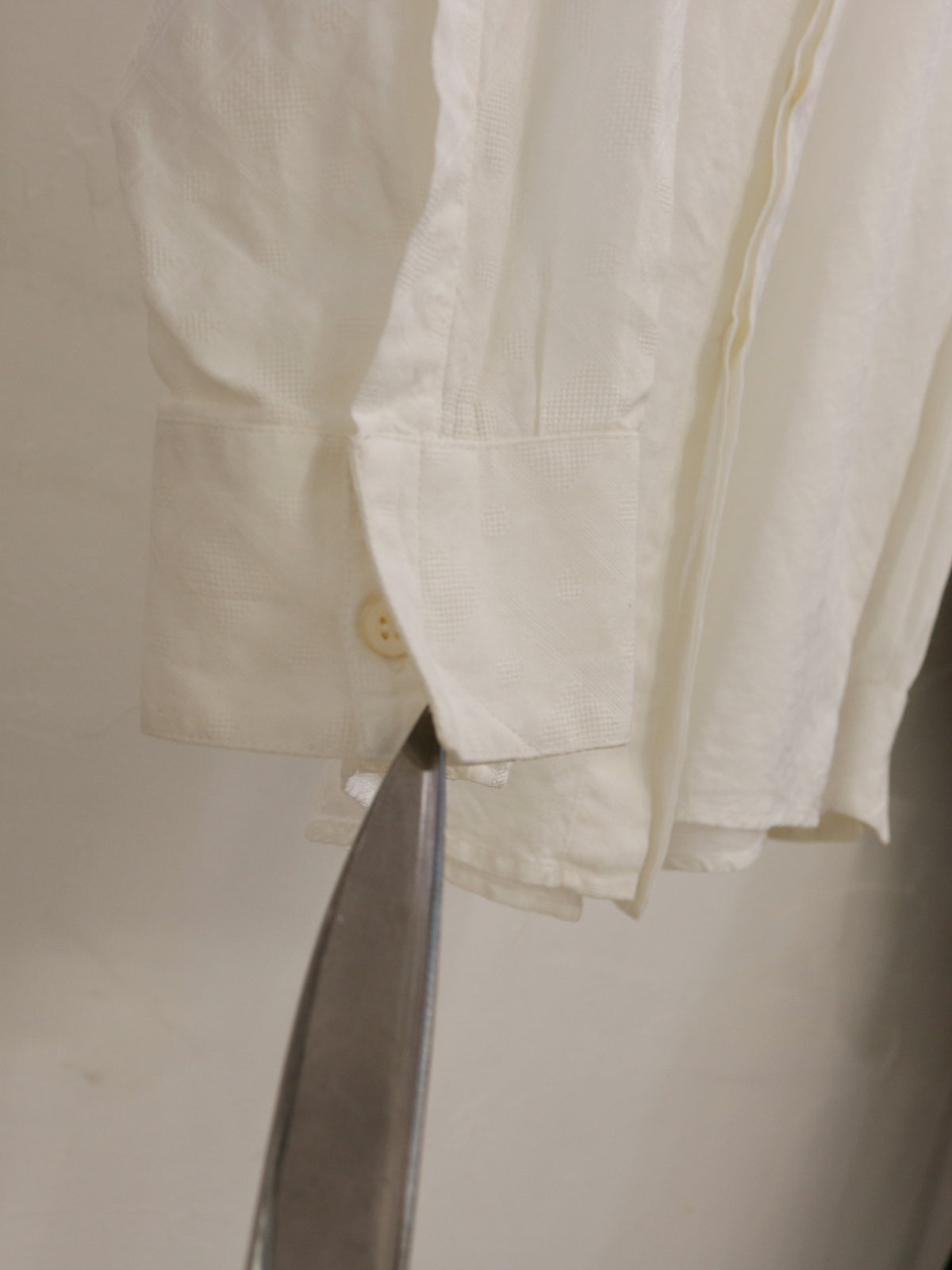 1980's Gianni Versace couture lace design dress shirt