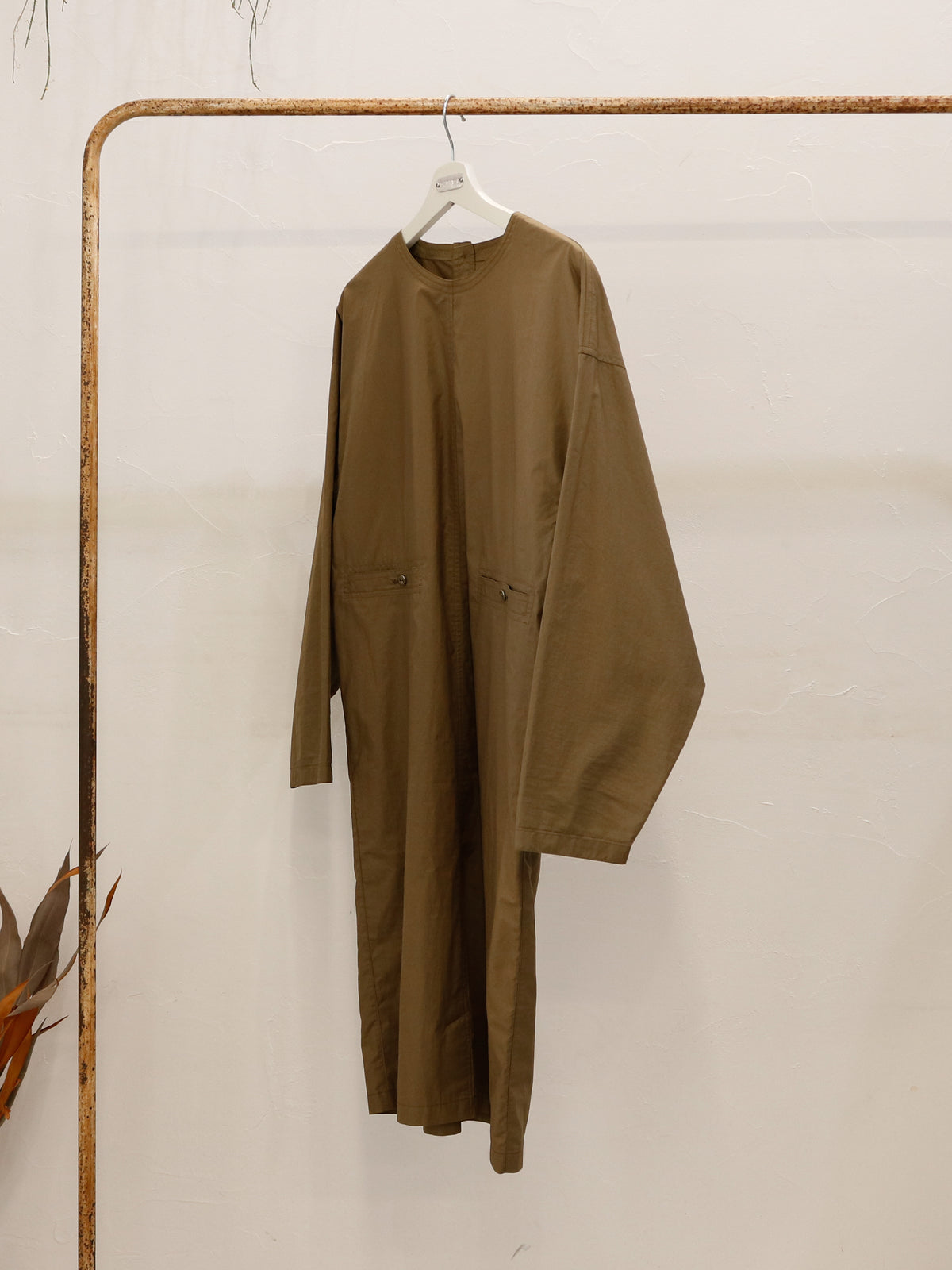 1980-90's Gianni Versace cocoon cotton long smock