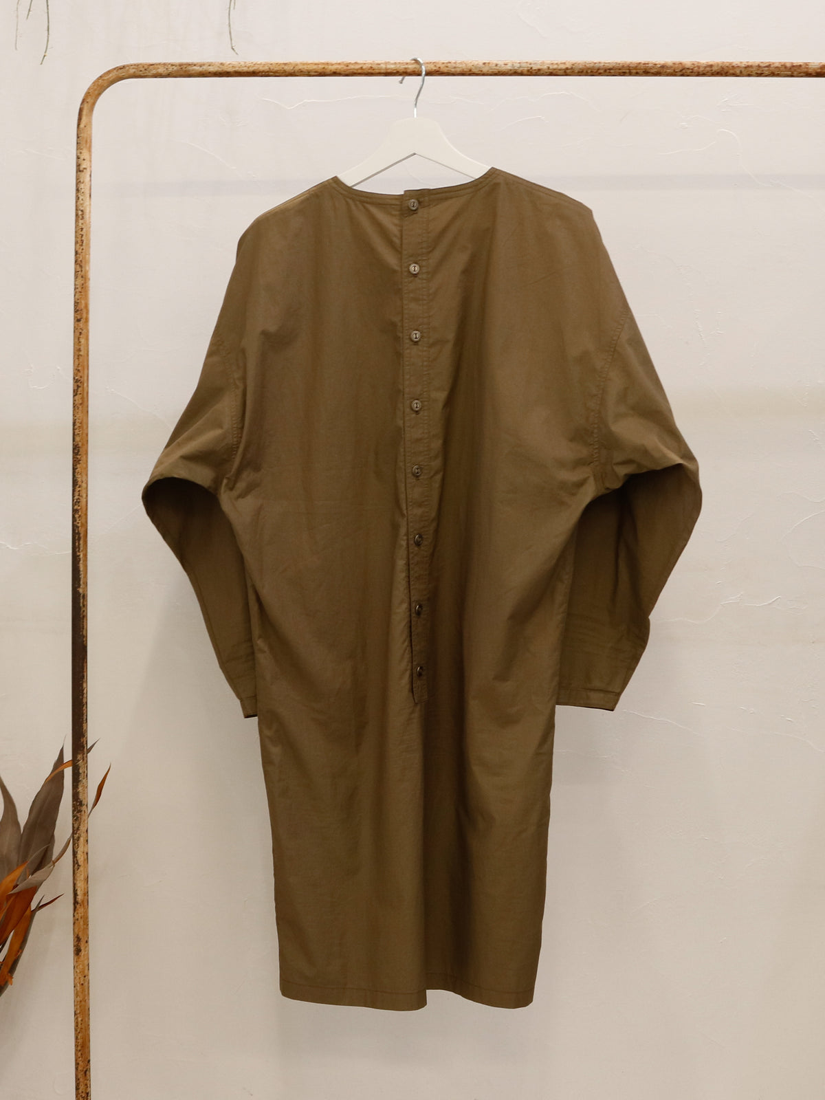 1980-90's Gianni Versace cocoon cotton long smock