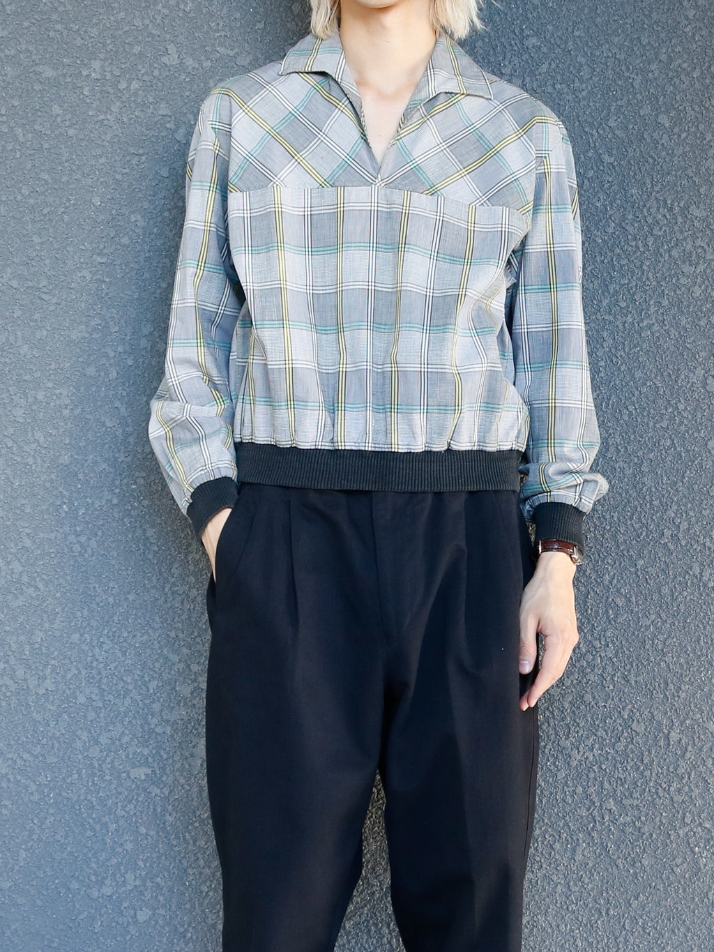 1960's Glen-check skipper shirt